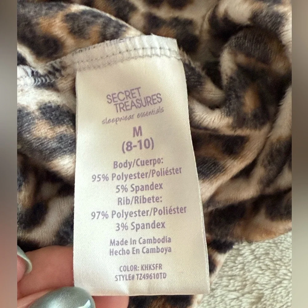 Velour Jogger Sleep Set — leopard print - Picture 5 of 9